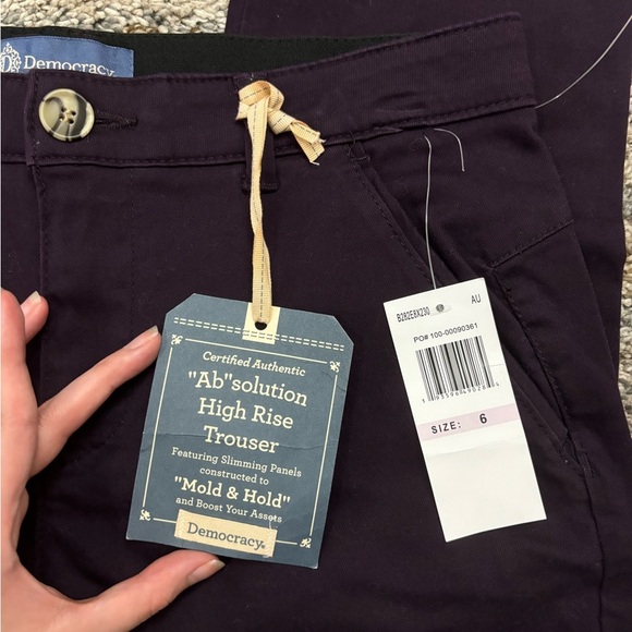 Democracy Ab Solution High Rise Trousers Sz 6 NWT | Democracy Hi-Rise Trousers - - Picture 3 of 12